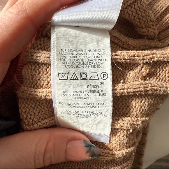 Polo by Ralph Lauren Tan Cable Knit Sweater women’s size S - Picture 6 of 6